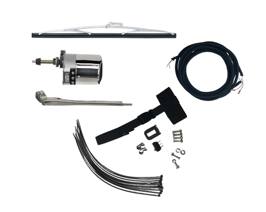 Electric Windshield Wiper with Wiring Harness for Tractor Cabs