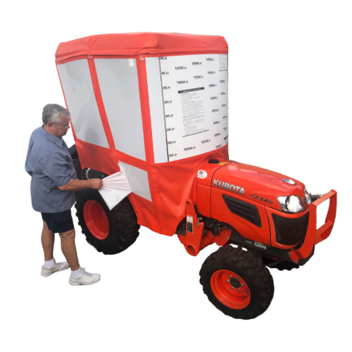 Kubota BX Series Soft Aftermarket Tractor Cab Enclosures for 1200 canopy